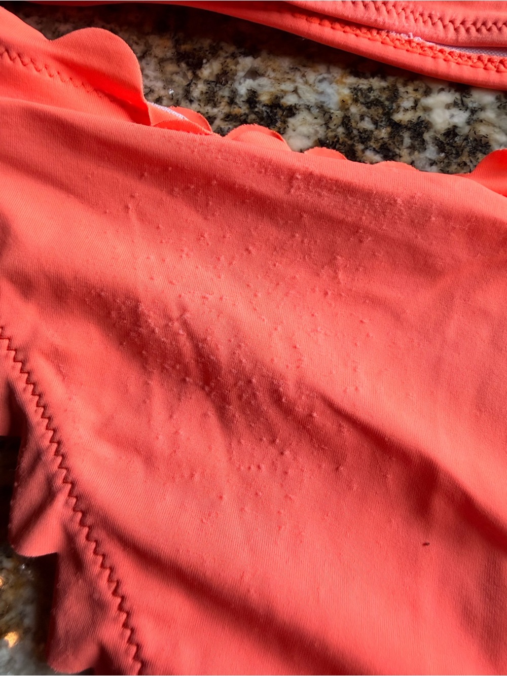 FREE with purchase of non-discounted item: Gabi Orange Scallop Edge Bikini, Sz S - Picture 13 of 16
